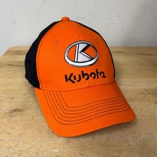 Kubota Orange Black Strapback Cap Adjustable Trucker Baseball Hat New W/O Tags