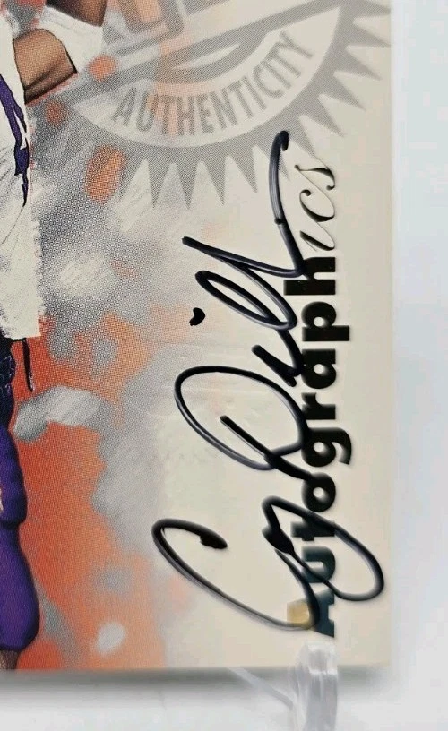 1997 Skybox Premium COREY DILLON Autographics RC Cincinnati Bengals / Washington - Image 3 of 4