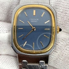 SEIKO CREDOR 1400-5890 Blue Dial Quartz Ladies Watch New Battery