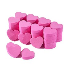 50 Piezas Lima de Uñas Creativa en Forma de Corazón Doble Cara Lima de Uñas Tira Mini 