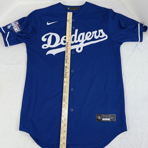 Mookie Betts #50 Dodgers Blau Trikot Herren Small 2020 World Series Patch - Bild 9 von 9