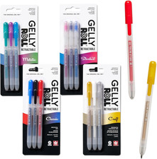 Gelly Roll Retractable Gel Pens, Assorted, 12 Pens Colored Gel Pens for Journ