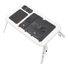 Multi-function Laptop Stand Folding Computer Desk USB Cooling Laptop Desk