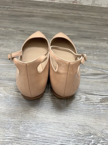 M Gemi Tan Ballet Flats With Ankle Strap Patent Leather Size 39 - Picture 6 of 6