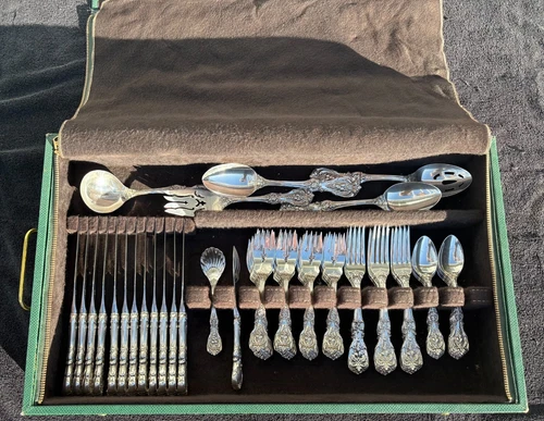 Reed and Barton "Francis I" Sterling Silver -12 place settings - 67 pieces