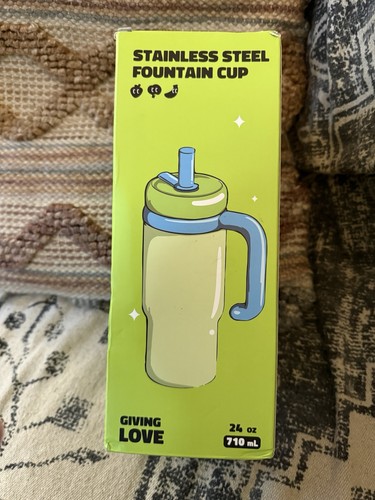 Comobebe Stainless Steel Dinosaur Cup Whale Fountain Squirt School Fun 24oz New - Picture 7 of 8