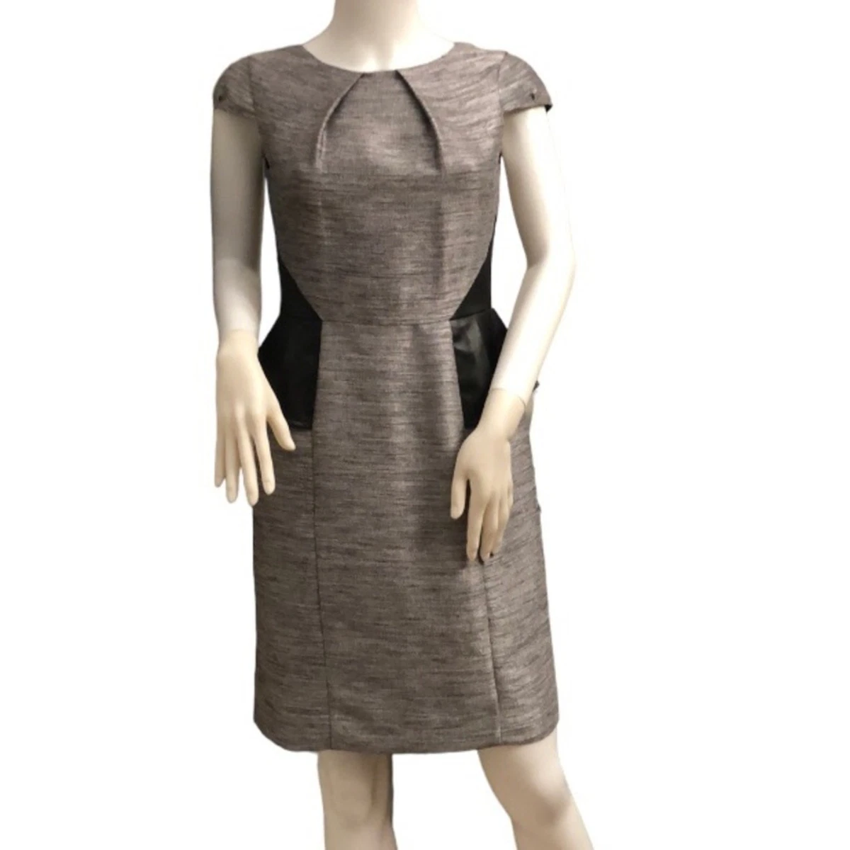 chinese dress ladies Miss Circle Women's Eliana Olive Faux Leather Dress - Green main image 0
