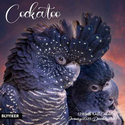 2026 Wall Calendar,Cockatoo Calendar 2026,OWL Monthly Wall Calendar, 12'' x 24'' O
