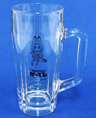 Kemono Friends Serval Glass Mug 16cm Original Festival Promo 2017 Used