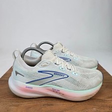 Womens Brooks Glycerin 22 White Running Sneakers Shoes Size 9 B