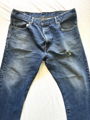 Vintage Levis 517 Jeans Mens 38x30 Denim Boot Cut 90s Cowboy Distressed