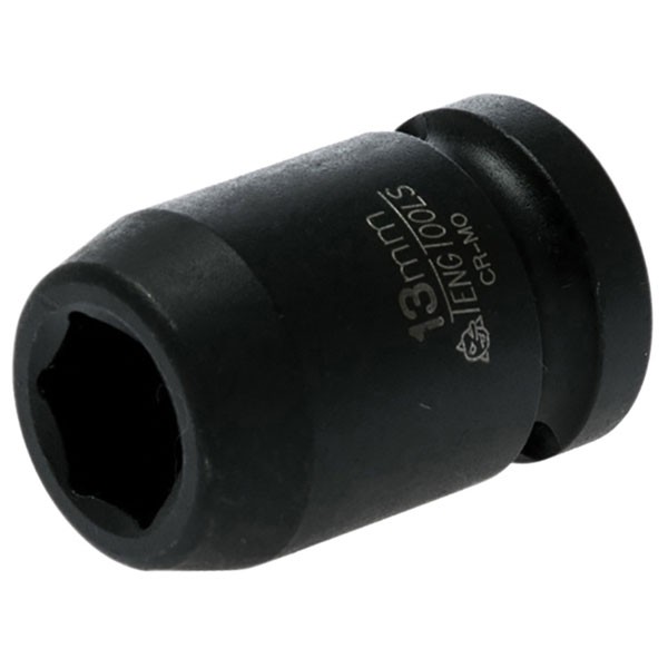 Teng Impact Socket Hexagon 6-Point 1/2in Drive 13mm