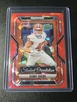 Sammy Brown - Prizm Draft Picks 2025 - Clemson - Student Orientation - Red Ice
