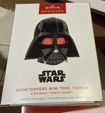 2025 Hallmark Mini Star Wars Darth Vader ShowToppers Musical Tree Topper Light