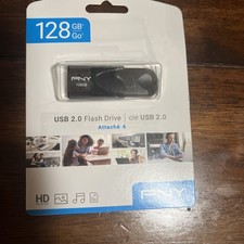 PNY - Attach 3 128GB USB 2.0 Flash Drive - Black P-FD128ATT03-GE