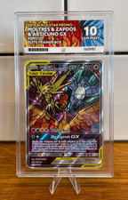 Pokemon 2019 Moltres & Zapdos & Articuno GX SM210 Black Star Promo GEM MT ACE 10
