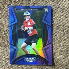 2023 Panini Certified - Rookies Tanner McKee #142 Mirror Blue /75 (RC)