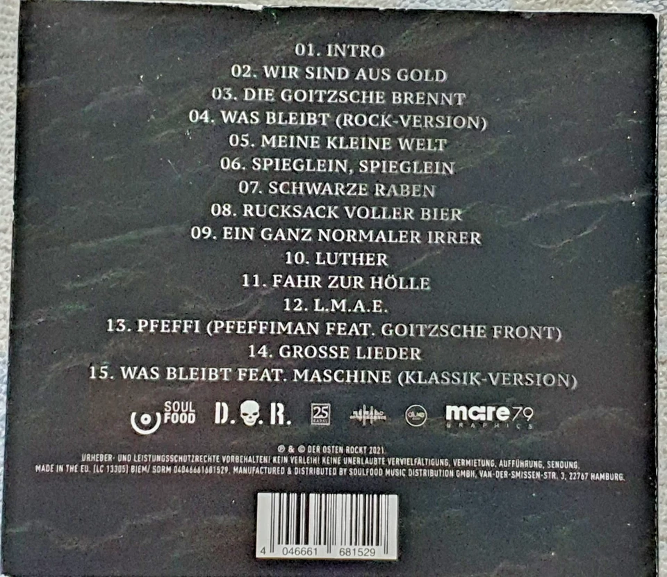 Goitzsche Front  - 25 Karat  CD Digipak - Bild 3 von 3