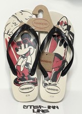 Disney's Havaianas Stylish Mens Mickey Mouse Flip Flop Beach Sandals Sz US 11/12