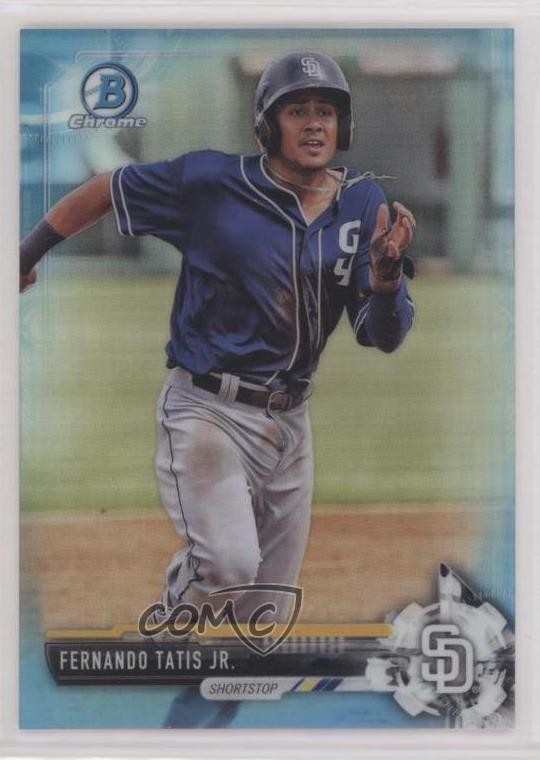 2017 Bowman Draft Chrome Sky Blue Refractor /399 Fernando Tatis Jr #BDC-71 o7m