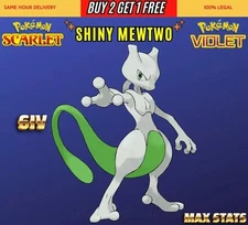 Pokemon Scarlet And Violet ✨6IV SHINY Mewtwo✨Max Stats✨Any Held Item.
