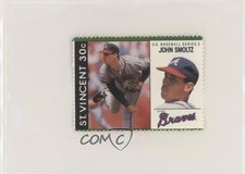 1989 St Vincent US Baseball Series 2 Stamps John Smoltz HOF 0h1