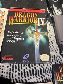 DRAGON WARRIOR 4 - NES Game - Cart Manuals Box - Maps & Charts - CIB - AUTHENTIC