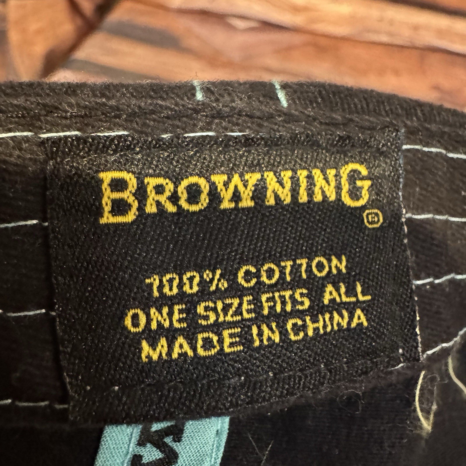 Browning Hat Cap Adjustable Strapback Black & Blu… - image 7