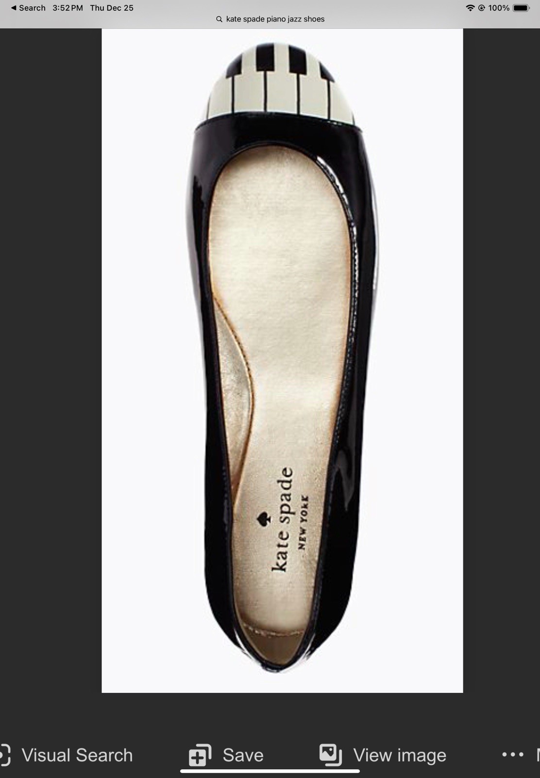 Kate Spade JAZZ PIANO KEYS FLATS BRAND NEW IN BOX UNIQUE RARE SIZE 10 Adorable image 2