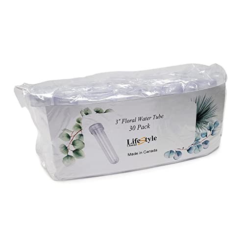 Floral Water Tubes 3" by , 30 Pack Clear - Picture 7 of 7