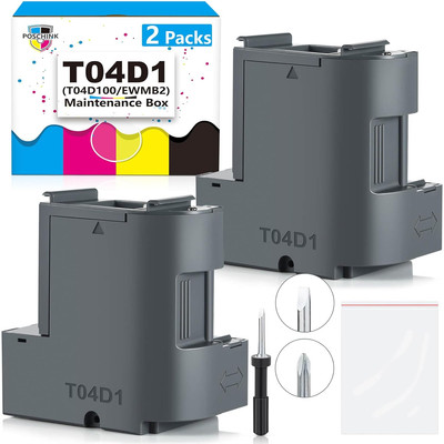 T04D1 T04D100 Ink Maintenance Box for ET-15000 ET-3750 ET-3760 WF-2860 ET-476...