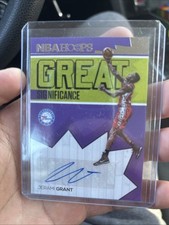 2016-17 NBA Hoops Basketball Card Jerami Grant Great SIGnificance Auto #51 SU