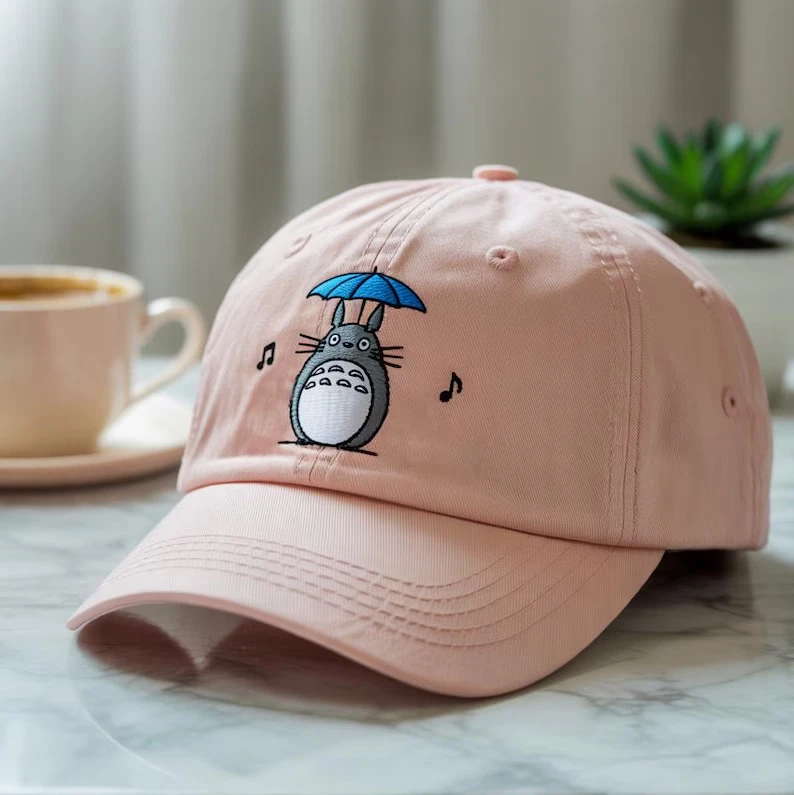 Totoro Inspired Baseball Cap – Cute Forest Spirit Hat for Studio-Ghibli Lovers