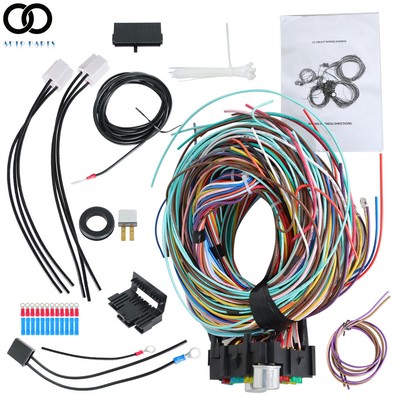 For Chevy Ford hotrods Universal X-long wires 21 Circuit Wiring Harness