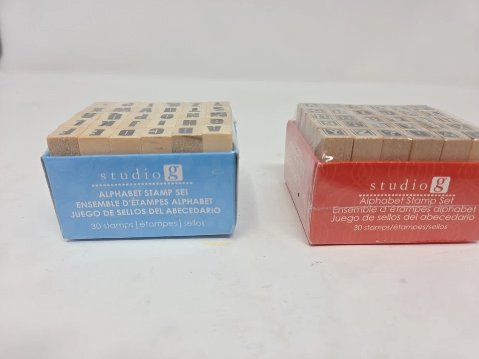 Studio G 2 упаковки 30 шт. мини верхний регистр алфавит набор марок засечки и San засечки - Изображение 4 из 4