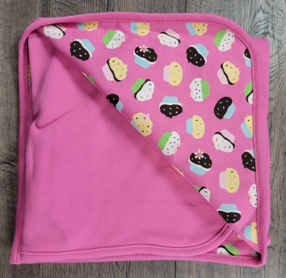 Bebé Niña Nueva Gymboree Linda Como Cupcake Dulce Diente Bebé Envoltura Manta Foto 3 de 4