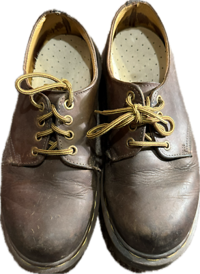 Dr Doc Martens Brown Leather Oxford Chunky Sole 1461 bex crazy