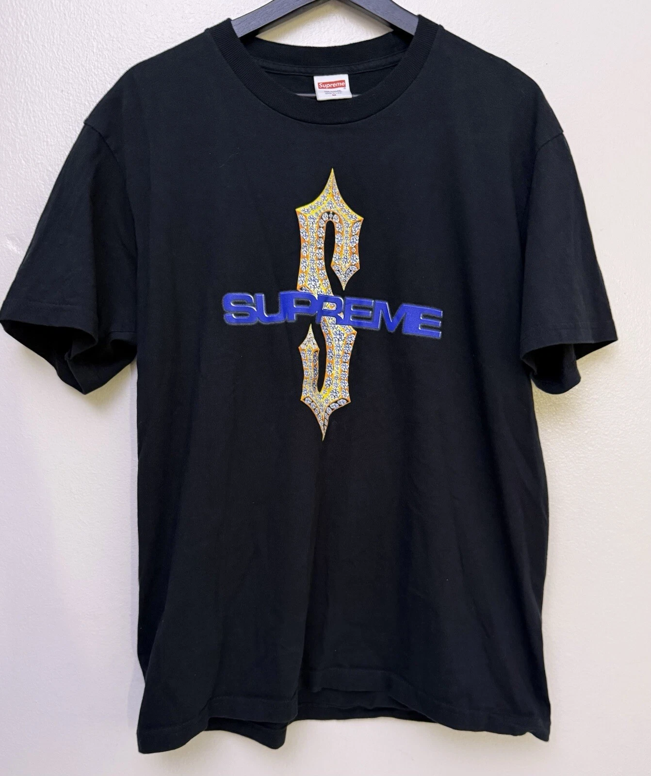 T shirt noir Supreme Diamonds SS18 taille M excellent état