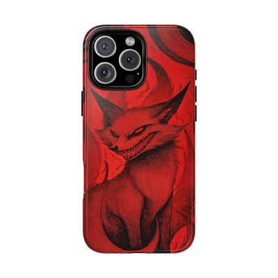 Phone Ink - iPhone | Galaxy | Pixel Case - Red Fox Dark Gothic Crimson