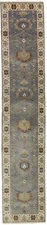 Muted Floral Peshawar Osh Chobi Runner Rug Oriental Hallway Carpet 2'5X12 ft