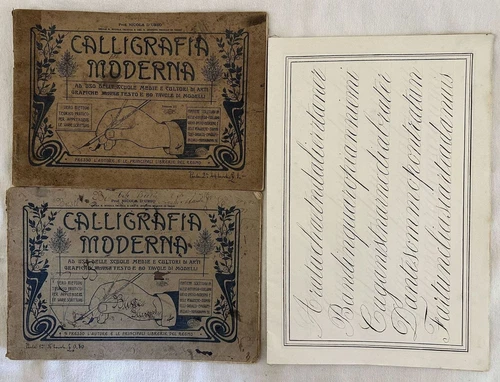 NICOLA D'URSSO MODERN CALLIGRAPHY 80 MODEL BOARDS CIRCA CALLIGRAPHY