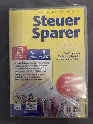 Steuersparer 2022 - das Programm für Ihre erfolgreiche Steuererklärung 2021 LIDL