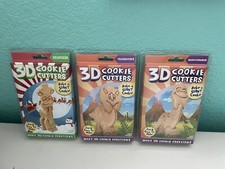 Dinosaur And Reindeer 3D Cookie Cutters Cooki...