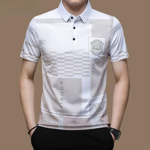 Fashion Polo Shirt for Men | Casual Loose Fit, Short Sleeve Summer Tops - Picture 29 of 39
