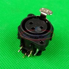 New 1Pcs XLR 3 Pin Panel Mount Female Chassis Socket Connector