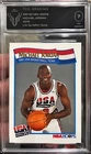 1991-92 Hoops Michael Jordan USA Olympic Team Card #579 Near Mint TCG 7 Graded
