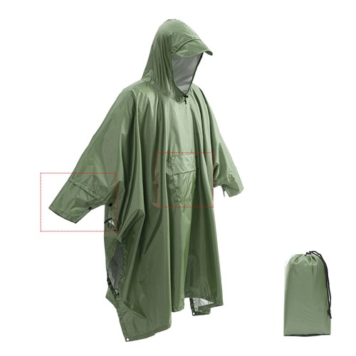 Outdoor Military Waterproof Men Raincoat Awning The Rain Motorcycle Rain Poncho - Picture 26 of 47