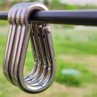 2 x extra großer SCHNAPPHAKEN KARABINR CLIPS Clip ~ 12 mm x 140 mm ~ SCHWERLAST, 510 kg