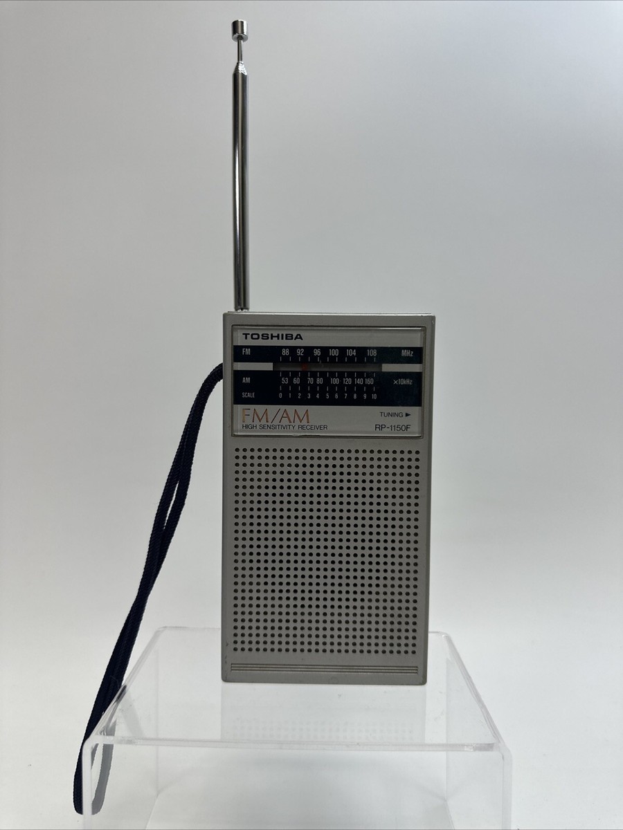 Vintage Toshiba AM/FM Portable Radio RP-1150F Tested And Working