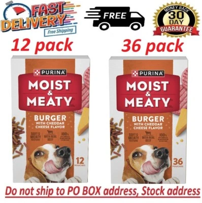 Purina Moist and Meaty Burger With Cheddar Cheese Flavor Dry Soft Dog Food